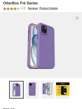 OtterBox Frē Series Purple Case with pink